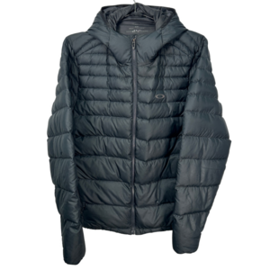 Oakley Black Down Puffer Coat with Hood Medium
